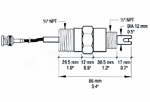 Prinzipskizze der pH-Elektroden HI 1003-5