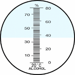 Alkoholmessgerät zur Messung v. Schnaps Alkoholgraden bis 100% Stevenson  (S1410)